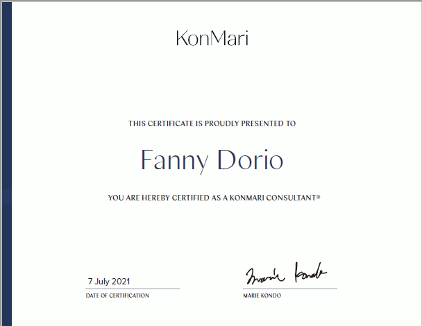 KonMari Certification